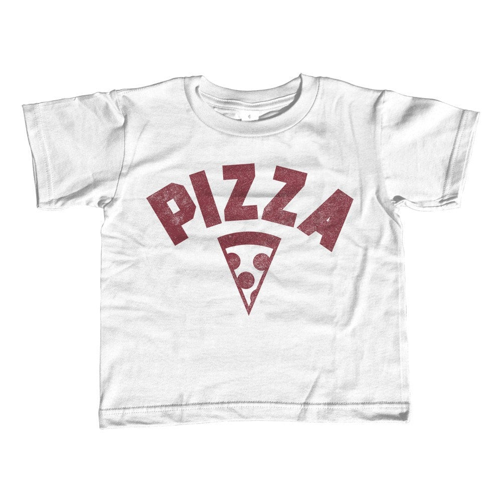 Boy's Team Pizza T-Shirt Vintage Retro Athletic Logo Inspired