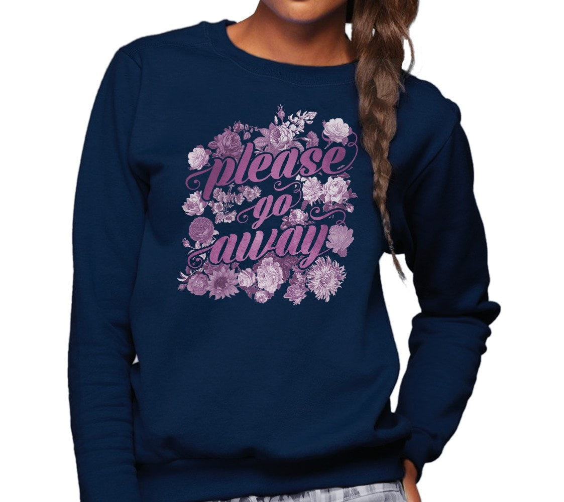 Unisex Please Go Away Sweatshirt - Introvert Shirt