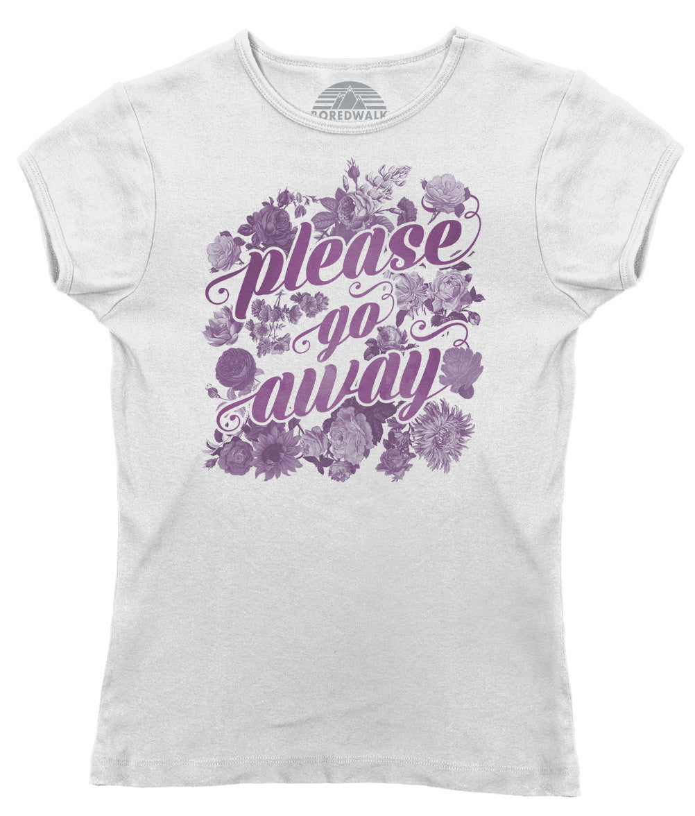 Women's Please Go Away T-Shirt - Introvert Shirt