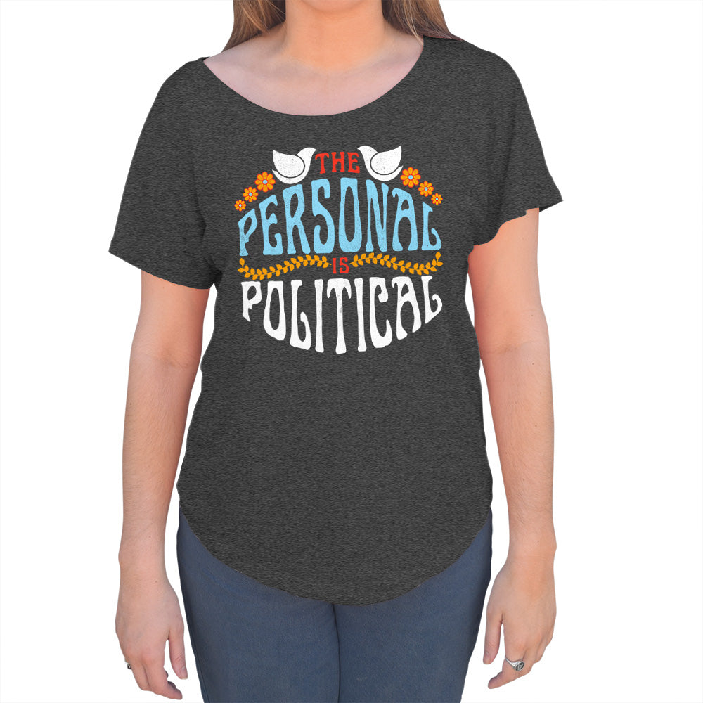 Women's The Personal is Political Scoop Neck T-Shirt