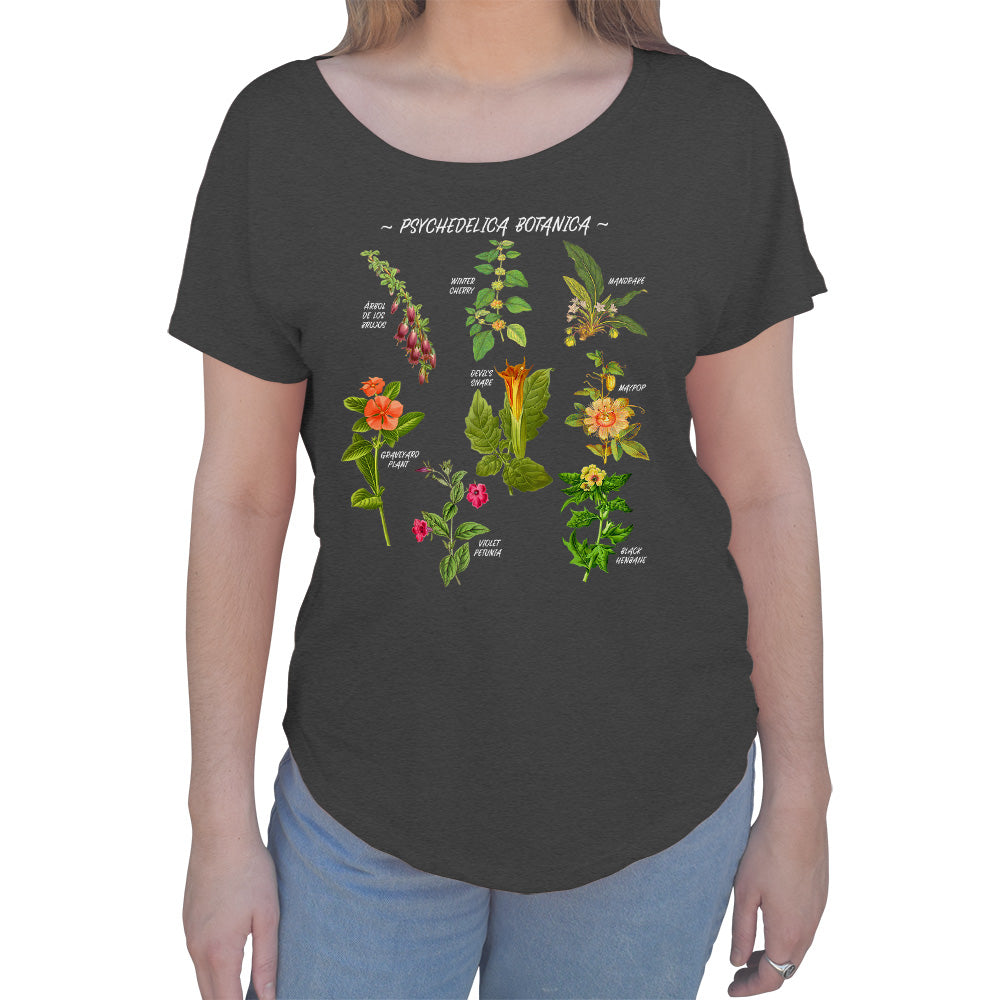 Women's Psychedelica Botanica Scoop Neck T-Shirt