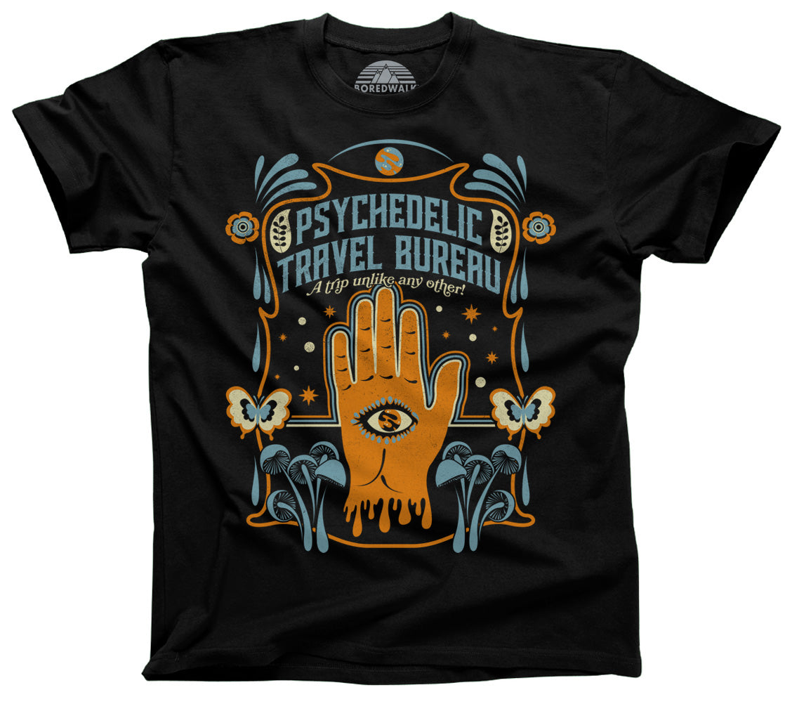 Men's Psychedelic Travel Bureau T-Shirt