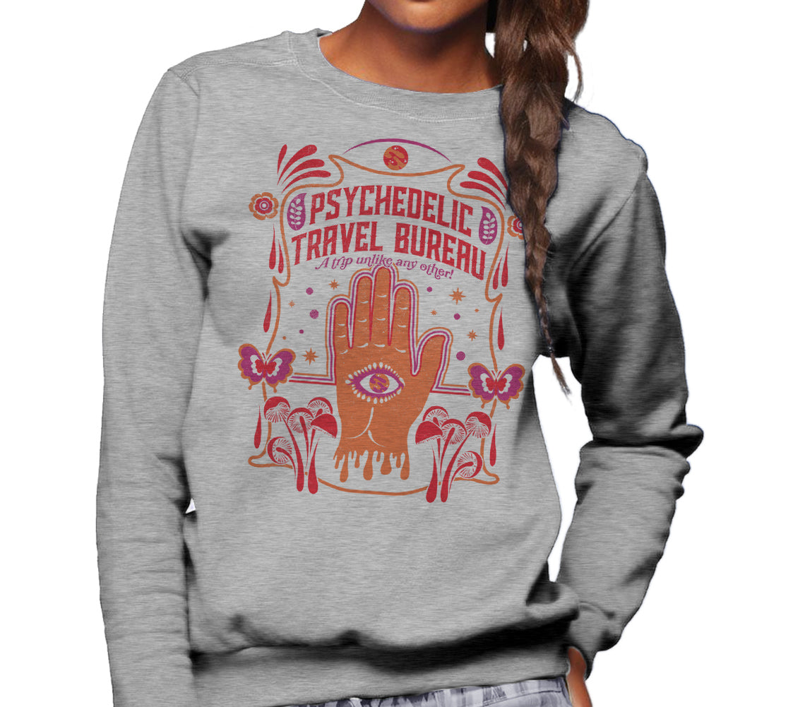 Unisex Psychedelic Travel Bureau Sweatshirt