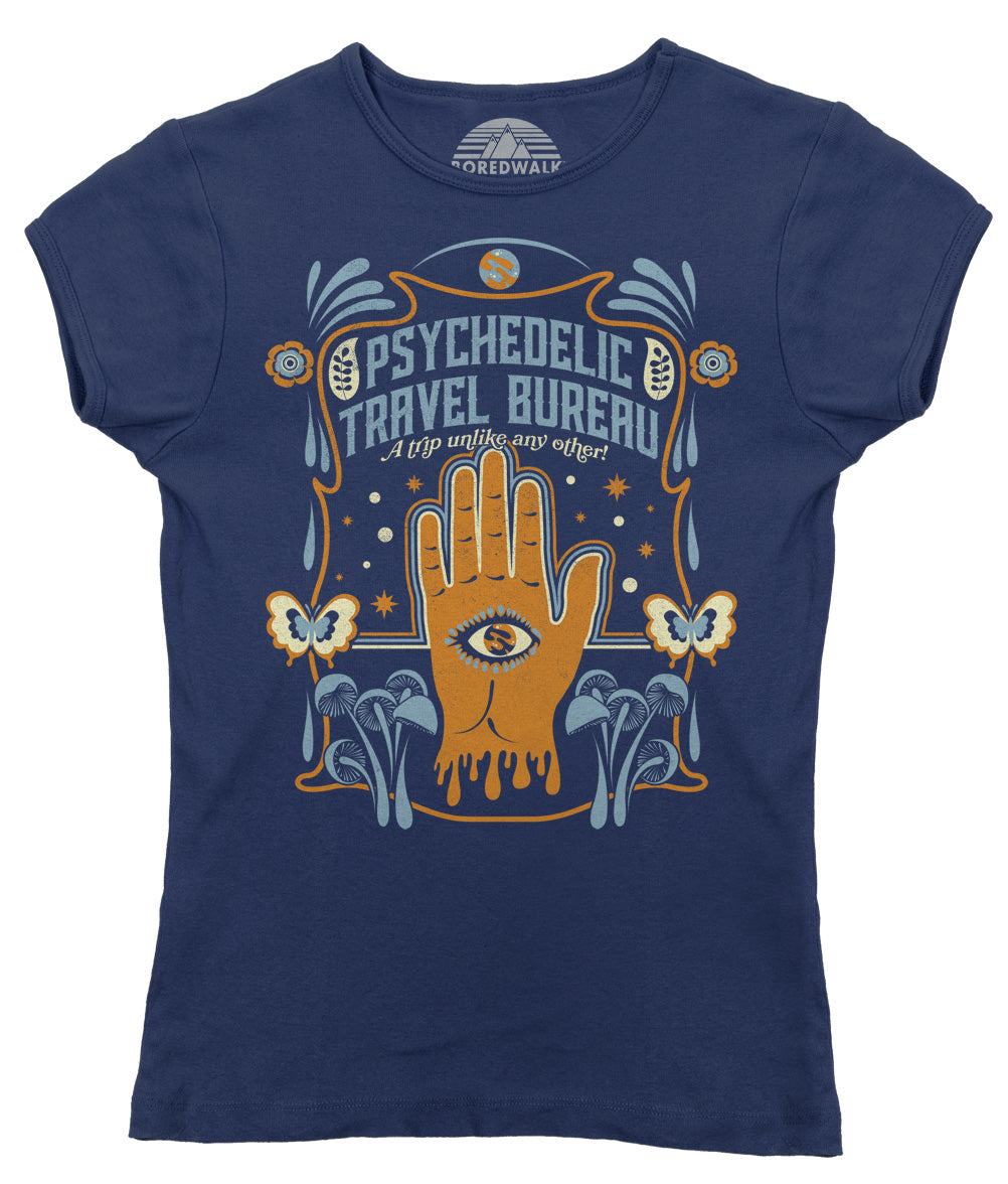 Women's Psychedelic Travel Bureau T-Shirt
