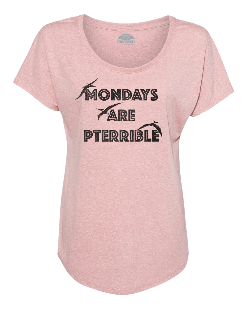 Women's Mondays Are Pterrible Scoop Neck T-Shirt