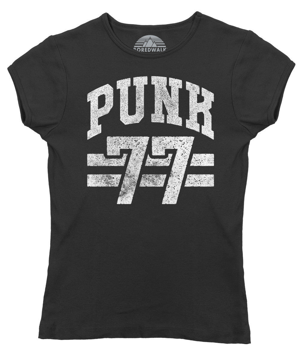 Women's Punk 77 T-Shirt - Alternative Music Punk Rock Grunge