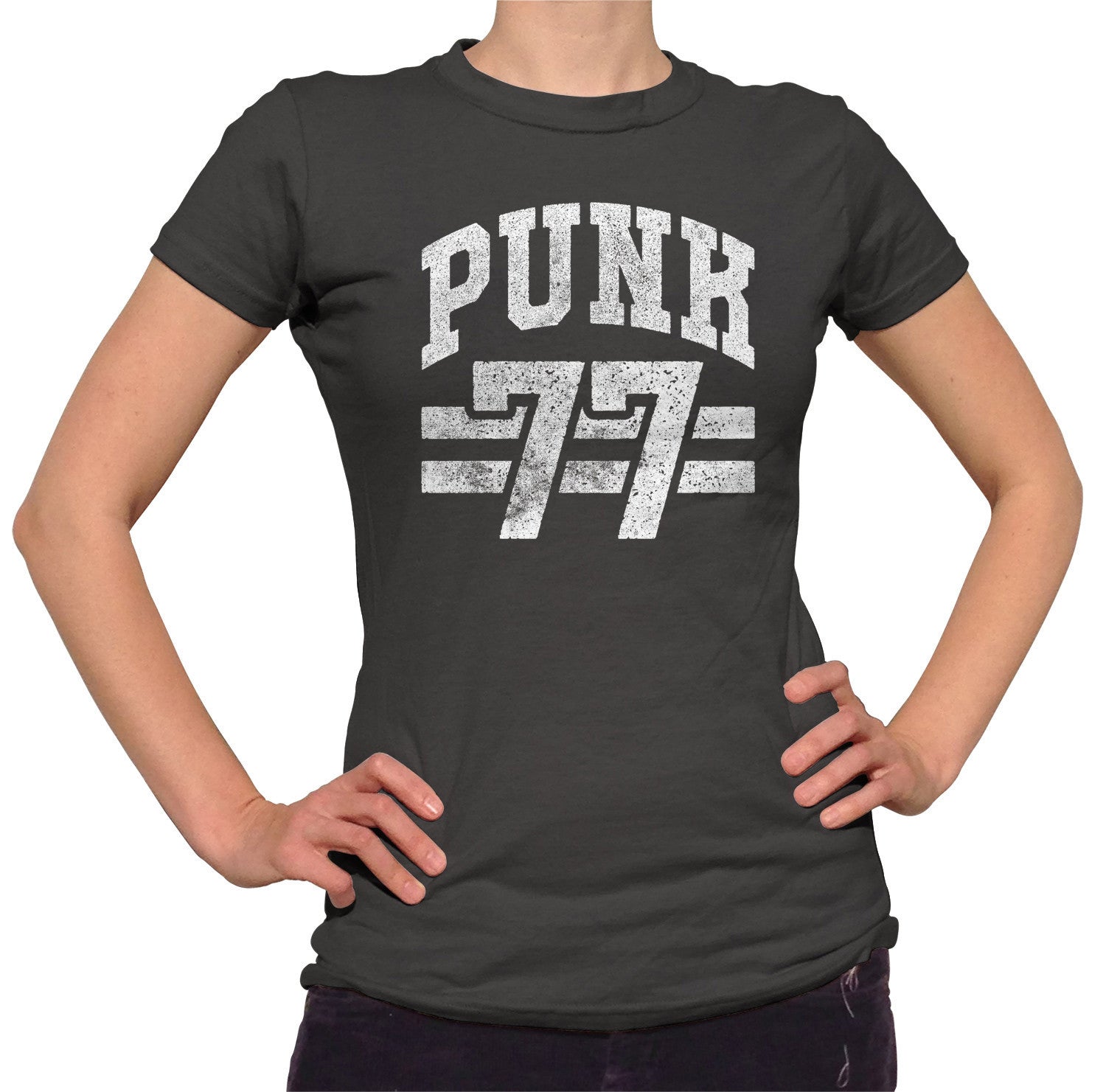 Women's 77 T-Shirt - Alternative Music Punk Rock Grunge - Boredwalk