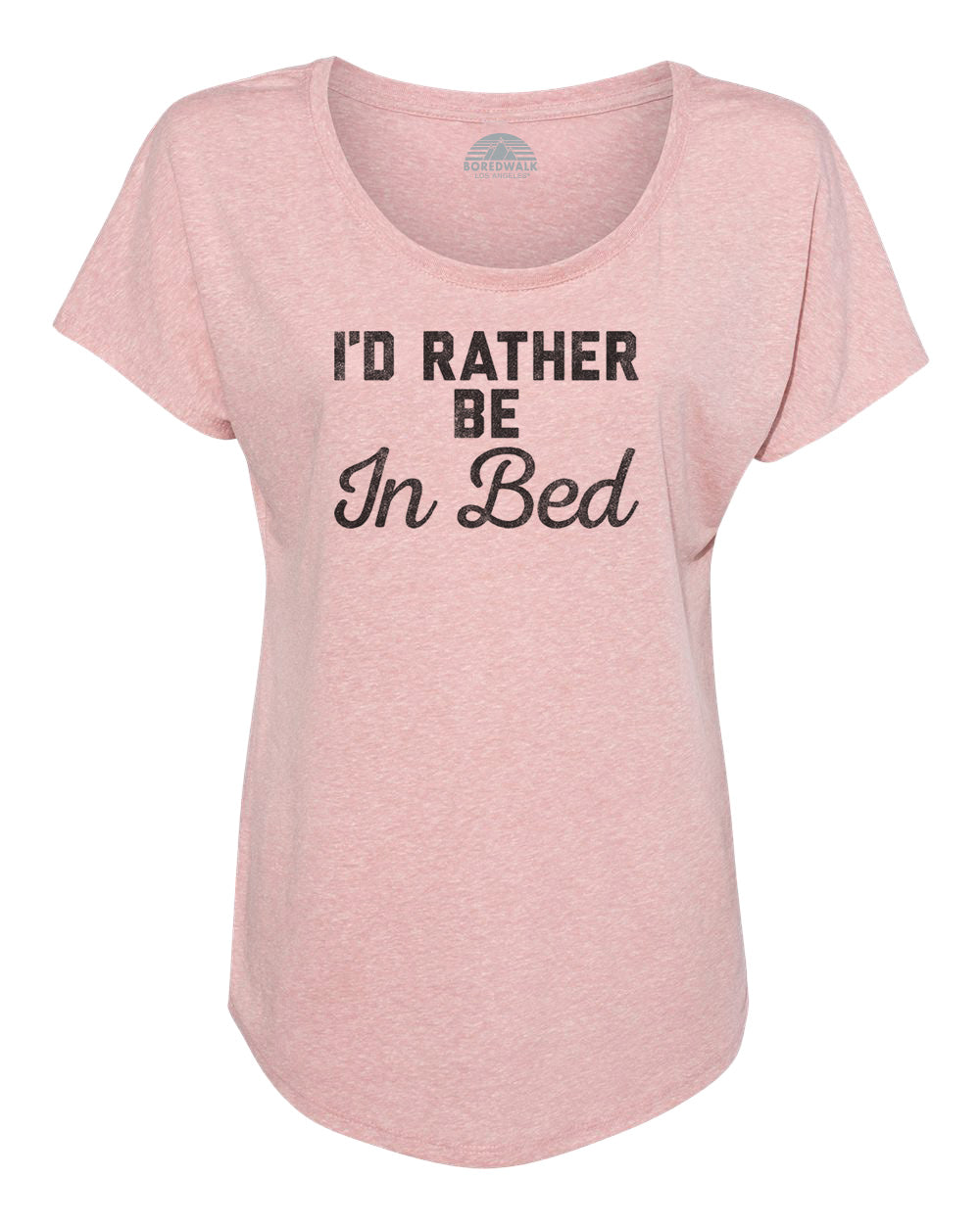 Women's I'd Rather Be in Bed Scoop Neck T-Shirt