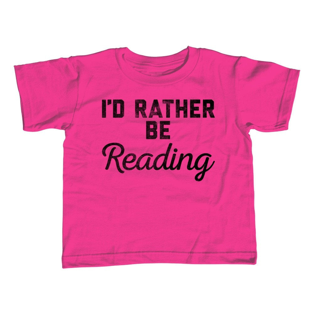 Girl's I'd Rather Be Reading T-Shirt - Unisex Fit