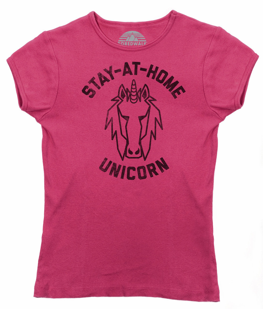 Women's Stay at Home Unicorn T-Shirt