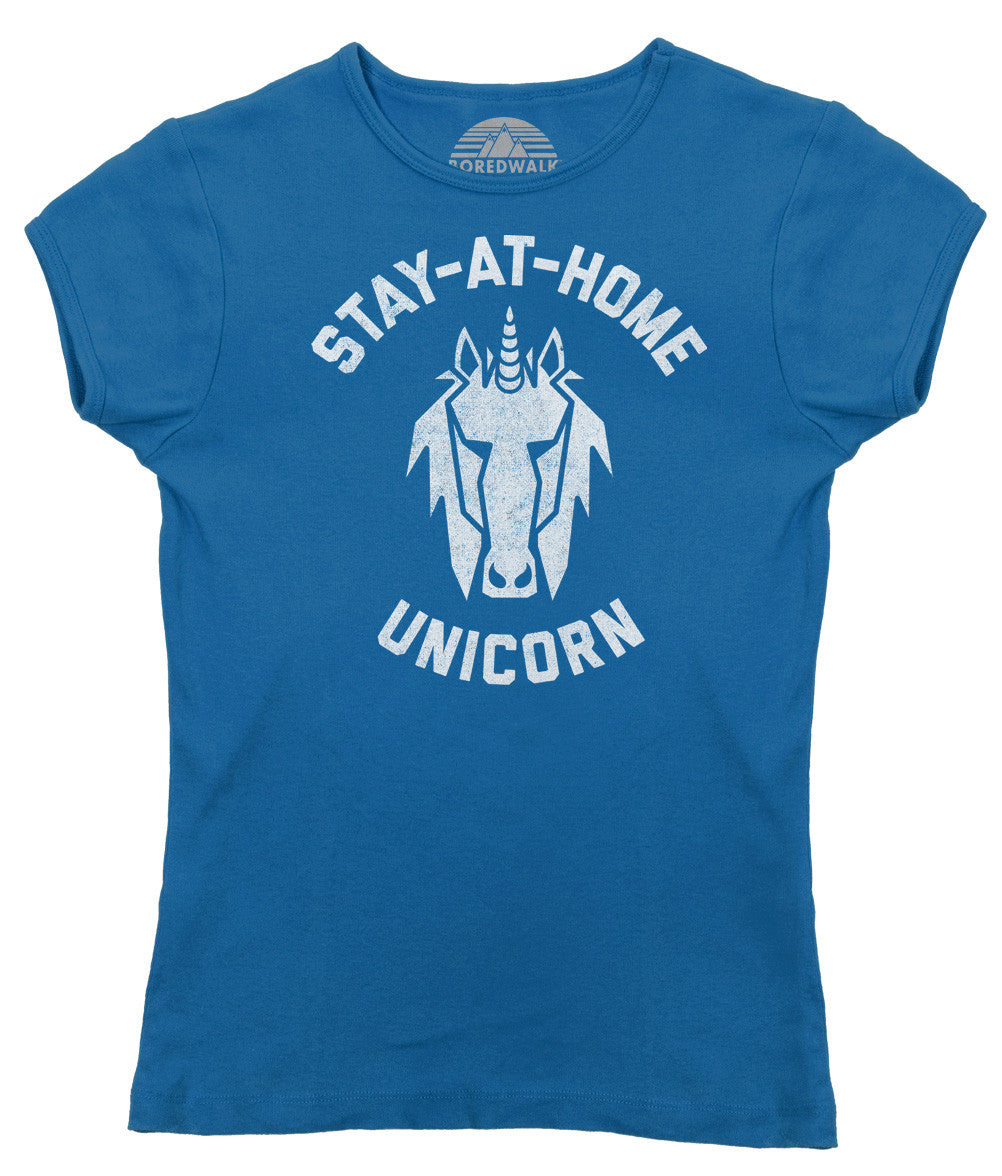 Women's Stay at Home Unicorn T-Shirt