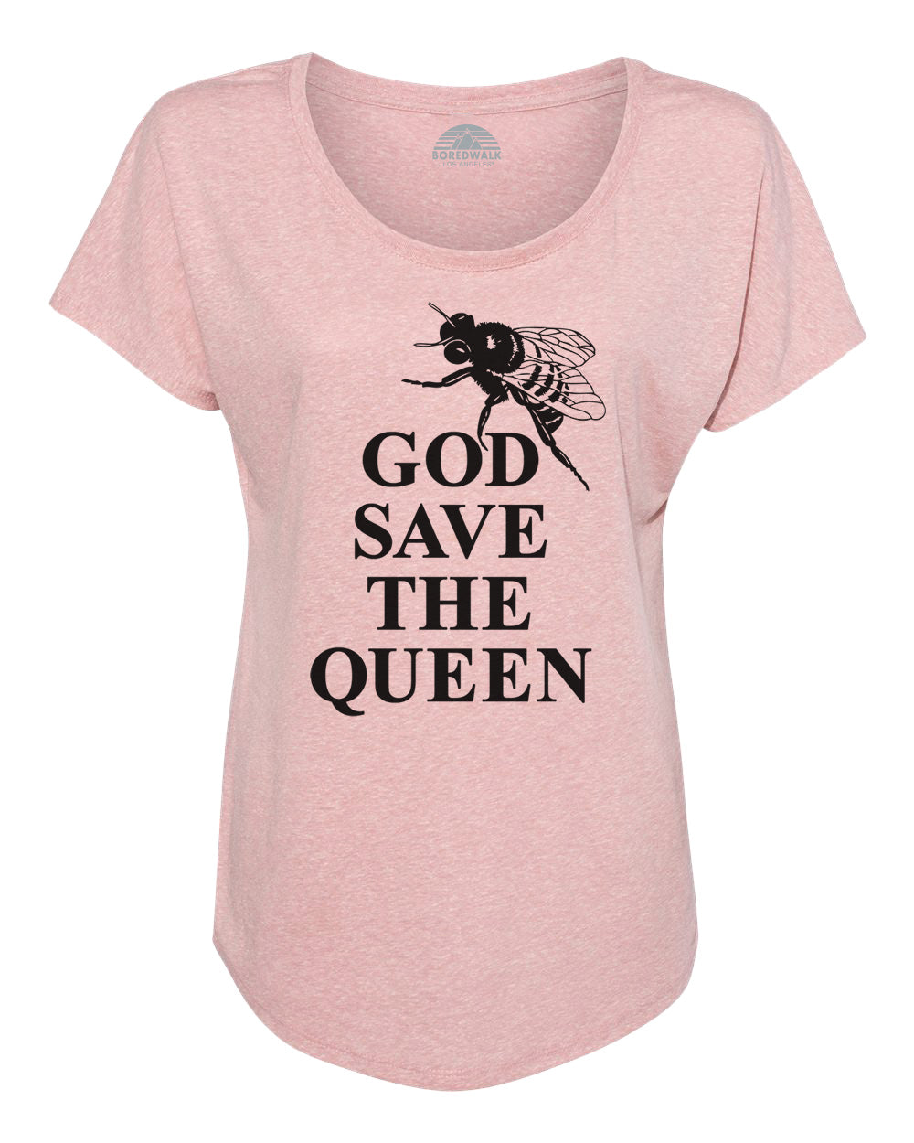 Women's God Save The Queen Bee Scoop Neck T-Shirt