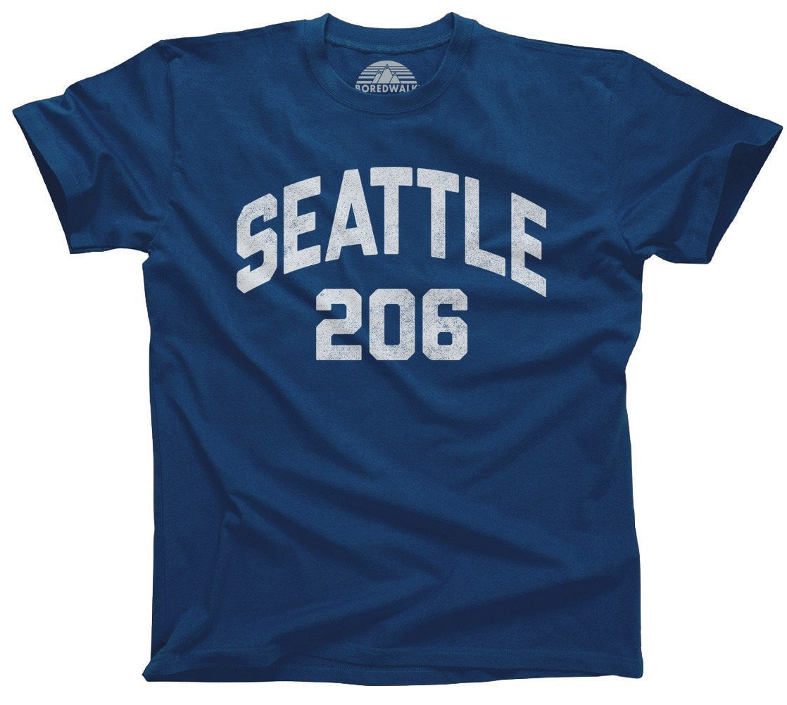 Men's Seattle 206 Area Code T-Shirt