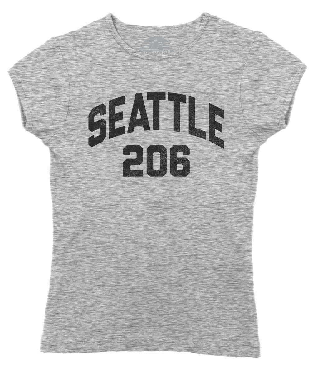 Women's Seattle 206 Area Code T-Shirt