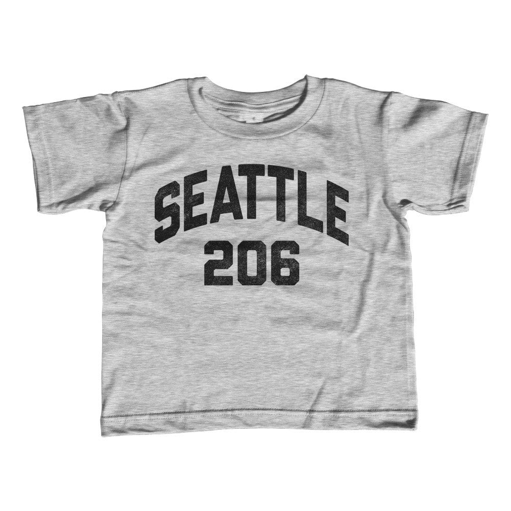 Boy's Seattle 206 Area Code T-Shirt