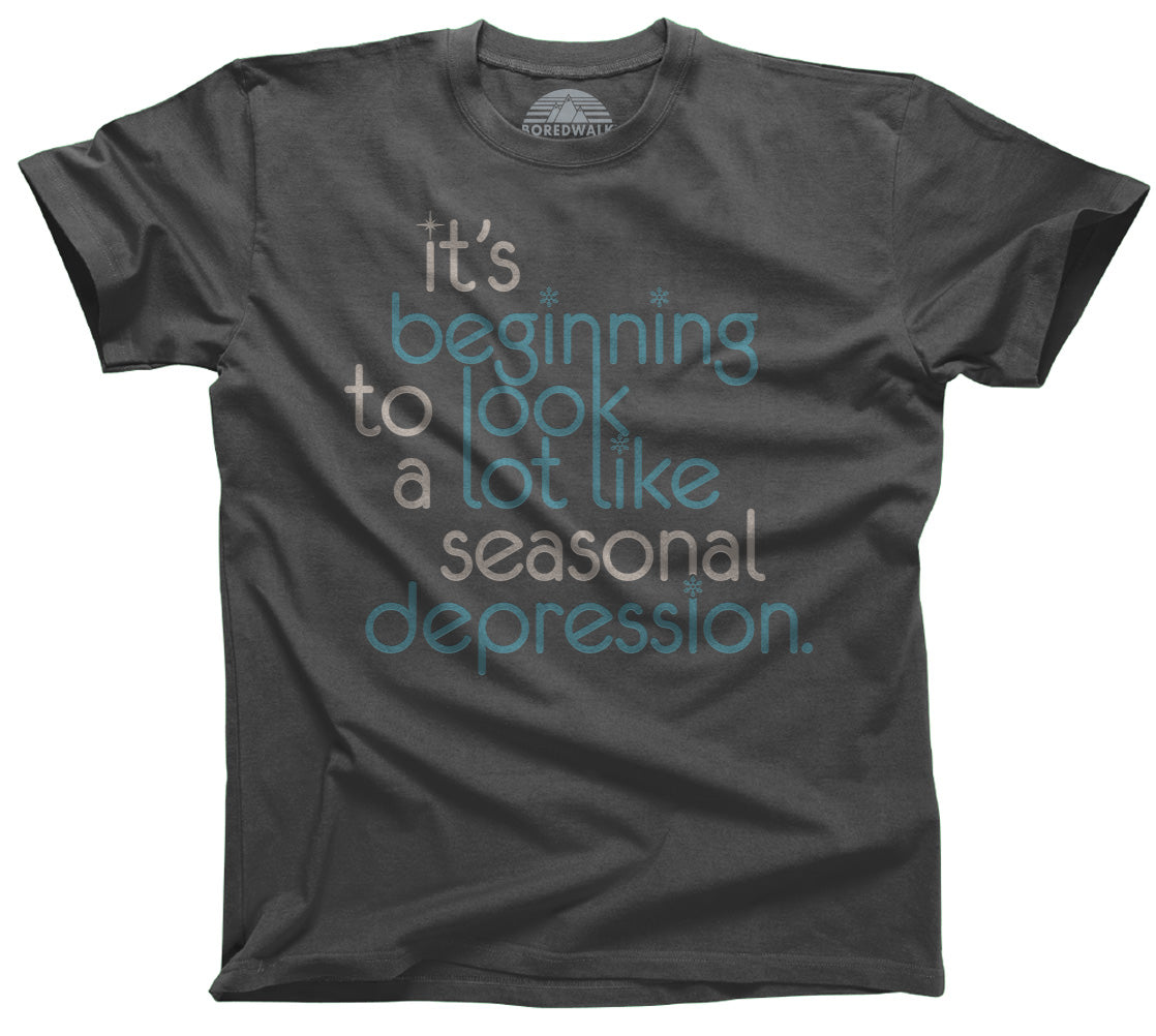 Men's It's Beginning To Look A Lot Like Seasonal Depression T-Shirt