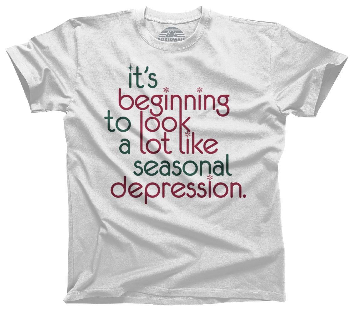 Men's It's Beginning To Look A Lot Like Seasonal Depression T-Shirt