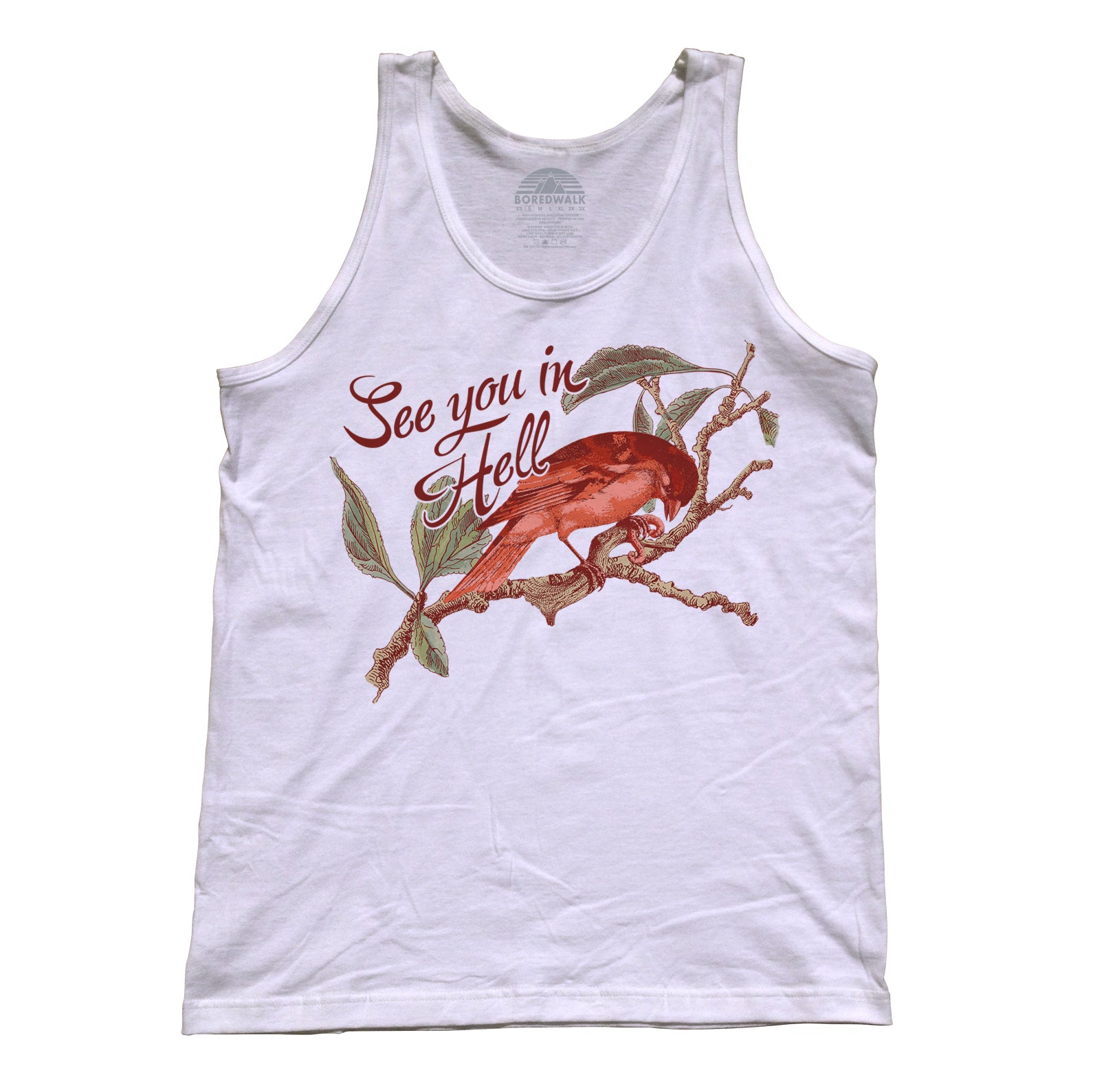 Unisex See You In Hell Bird Tank Top