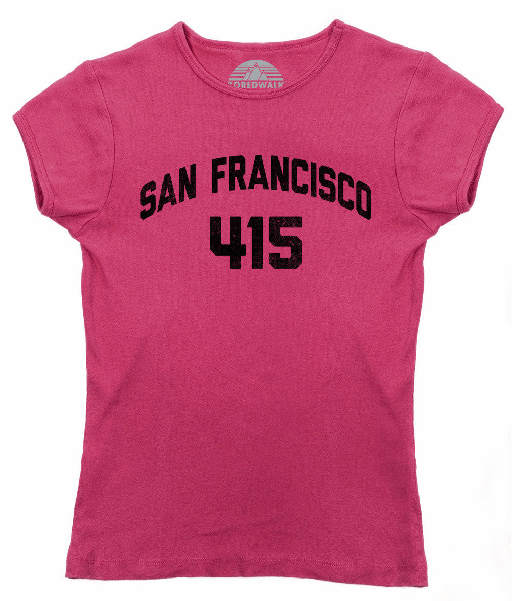 Women's San Francisco 415 Area Code T-Shirt