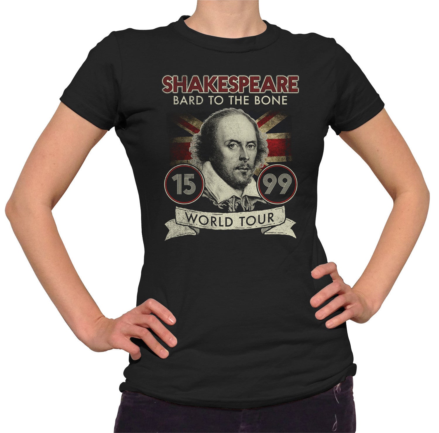 Women's William Shakespeare Bard to the Bone Tour T-Shirt