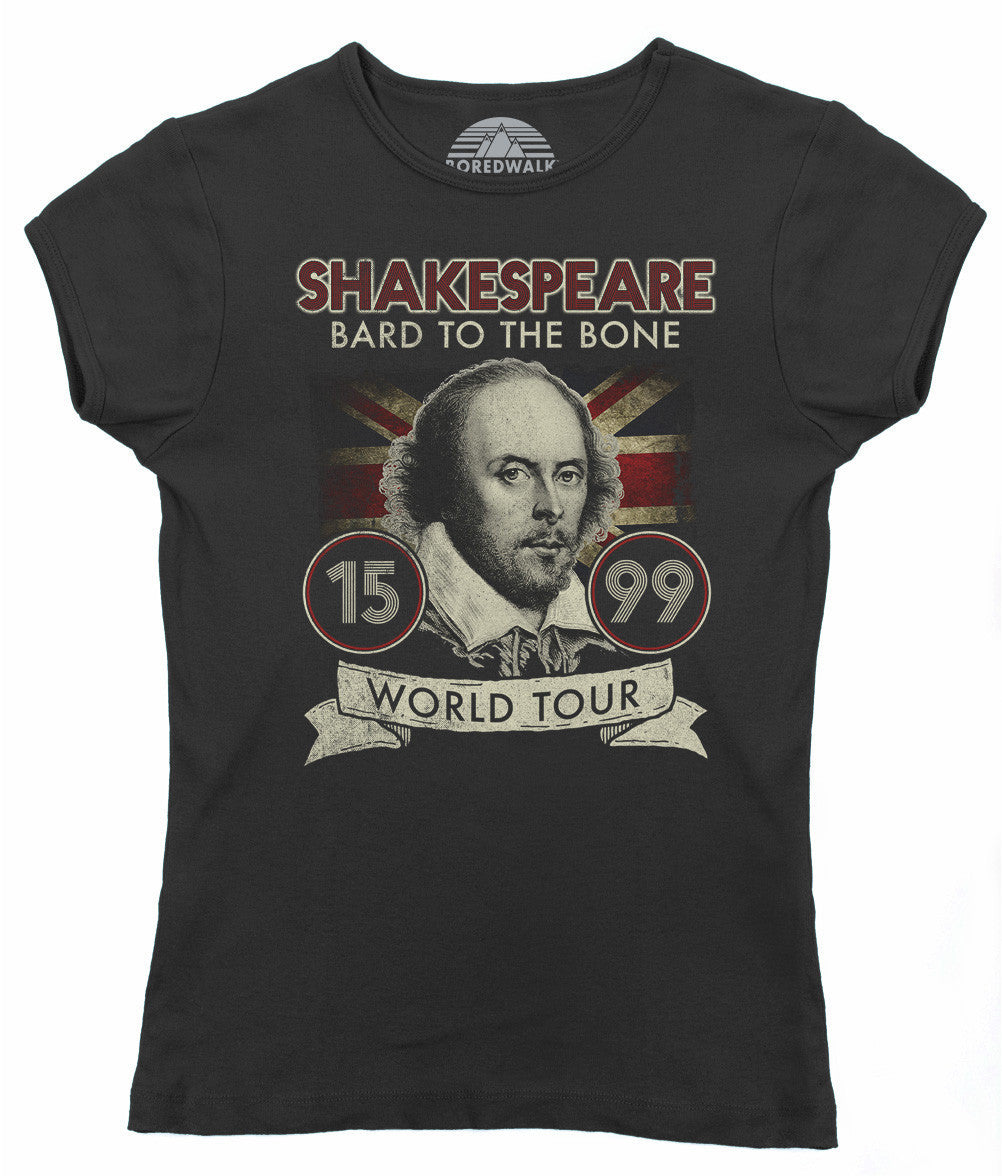 Women's William Shakespeare Bard to the Bone Tour T-Shirt