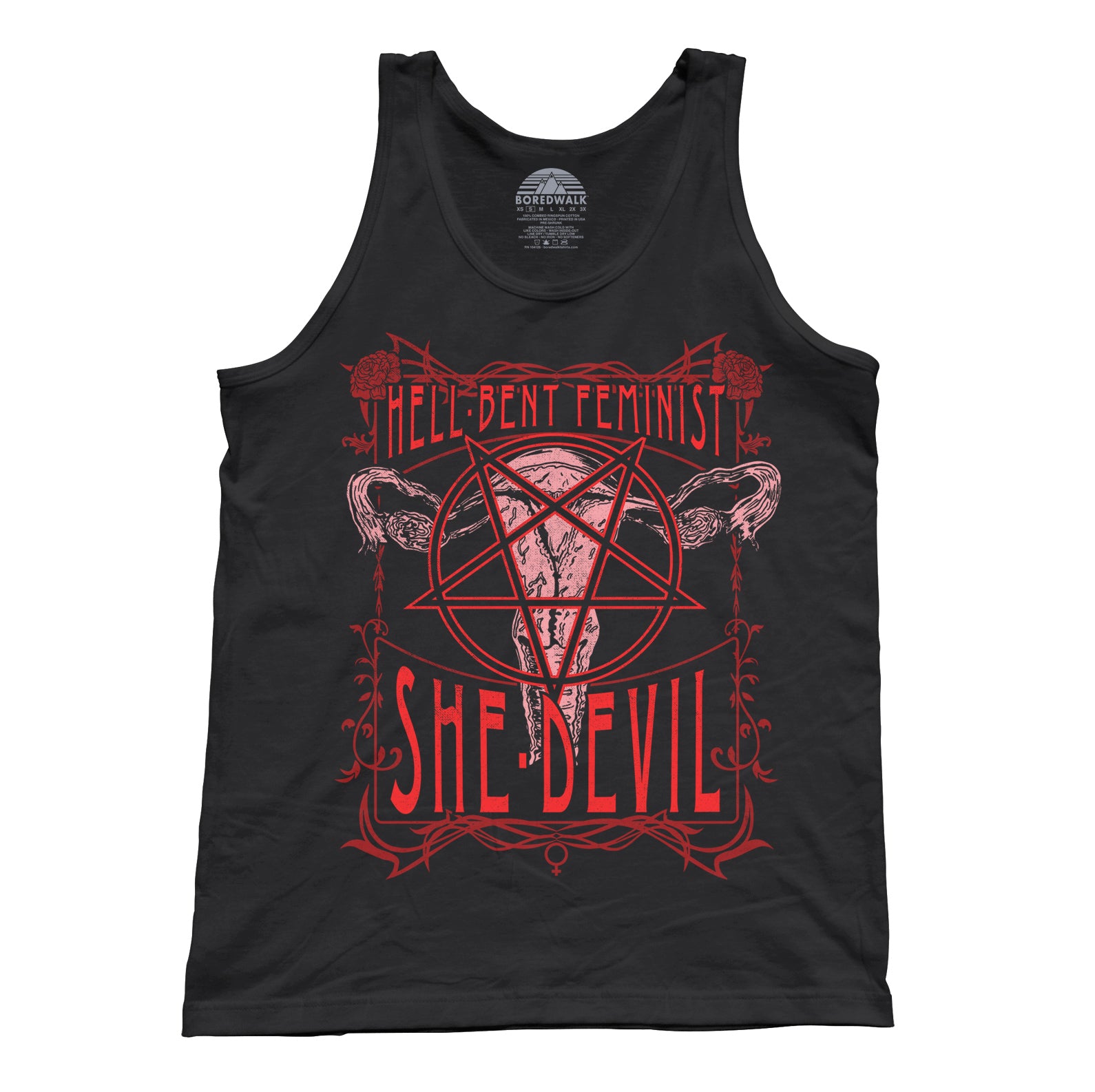 Unisex Hell-Bent Feminist She-Devil Tank Top