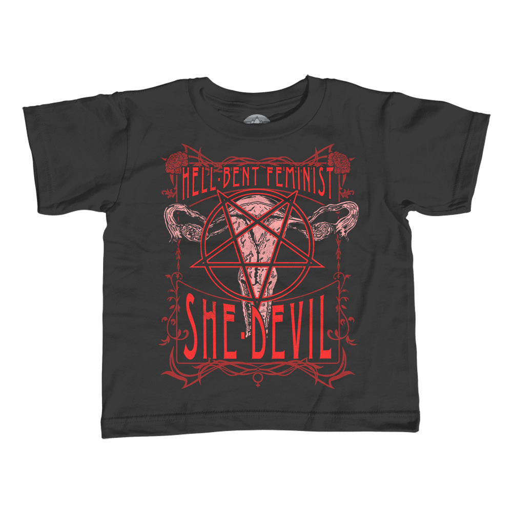 Girl's Hell-Bent Feminist She-Devil T-Shirt - Unisex Fit