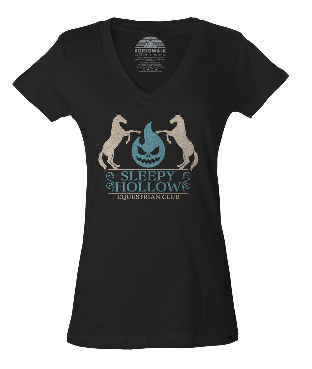Women's Sleepy Hollow Equestrian Club Vneck T-Shirt