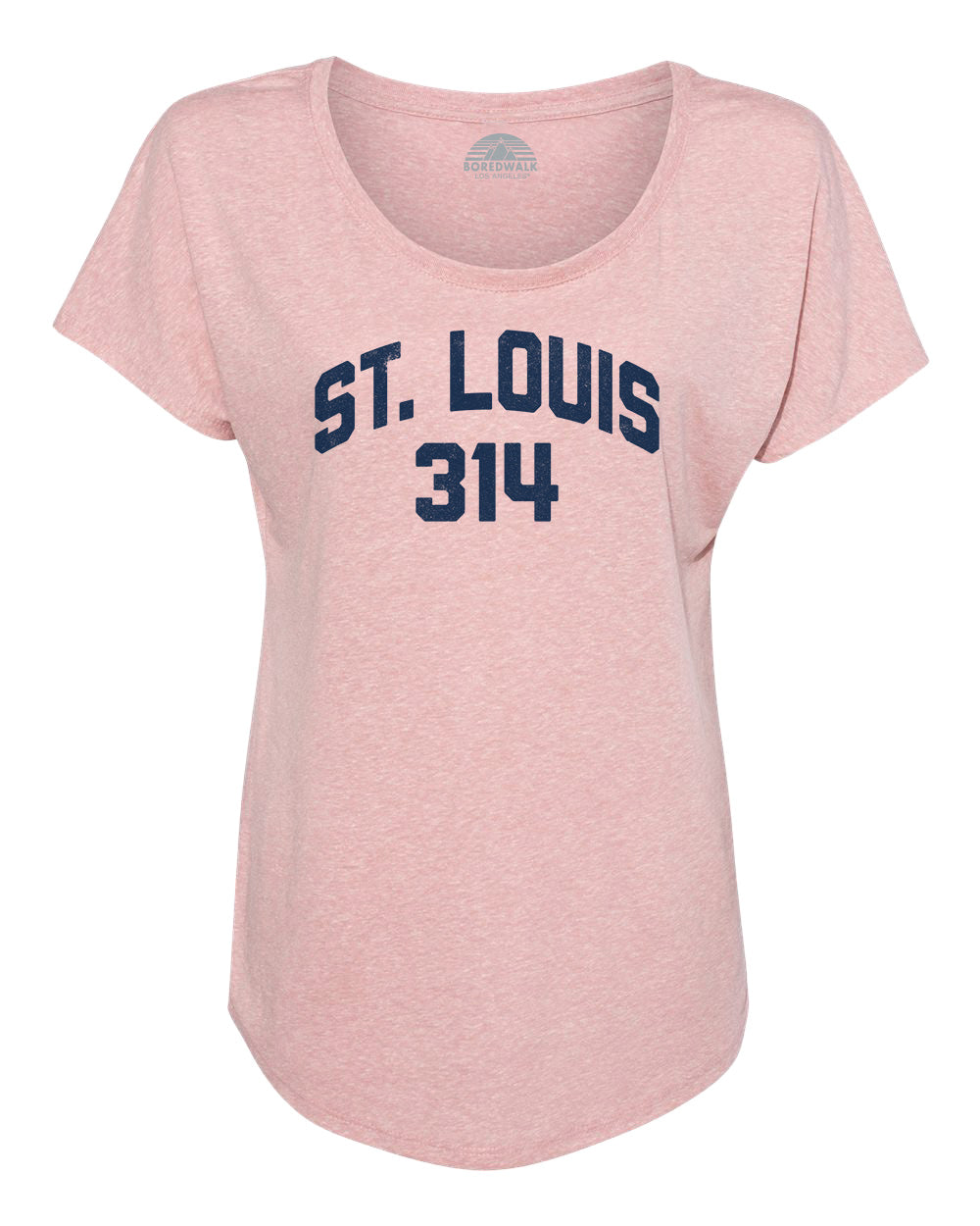 Women's St Louis 314 Area Code Scoop Neck T-Shirt