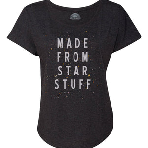 Women's Made From Star Stuff Astronomy Scoop Neck T-Shirt