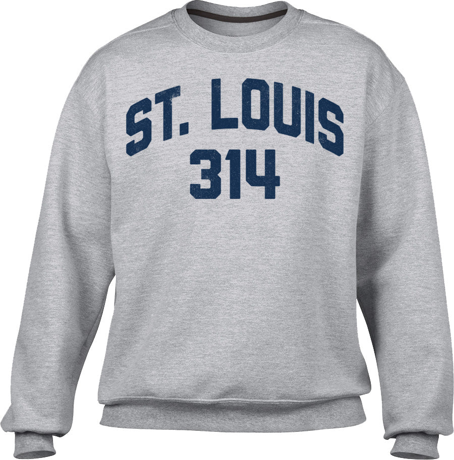 Unisex St Louis 314 Area Code Sweatshirt