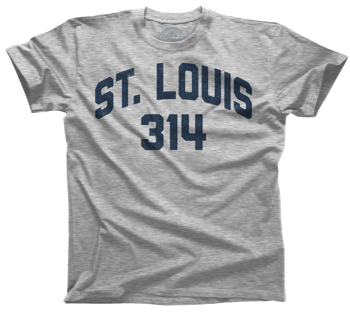 Men's St Louis 314 Area Code T-Shirt
