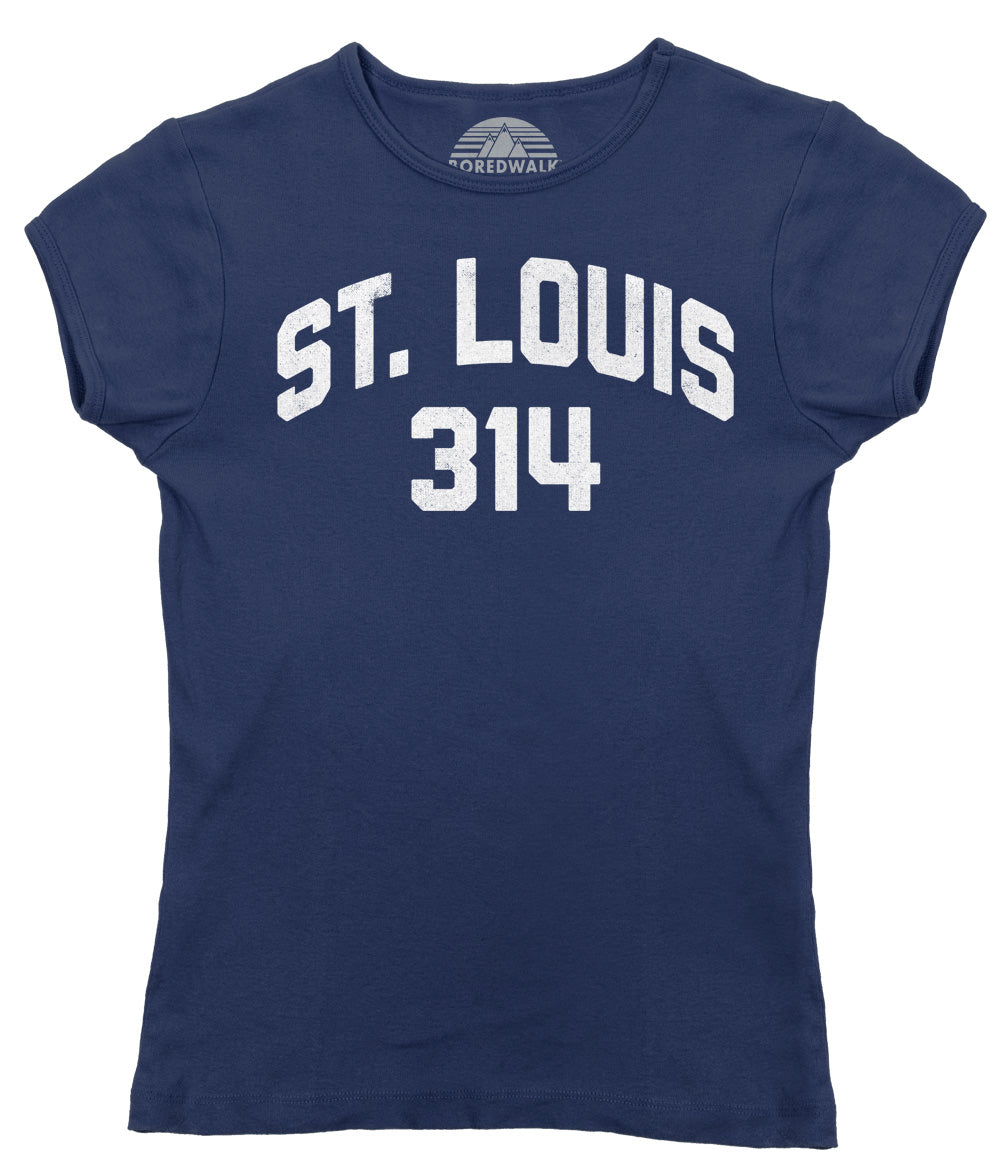 Women's St Louis 314 Area Code T-Shirt