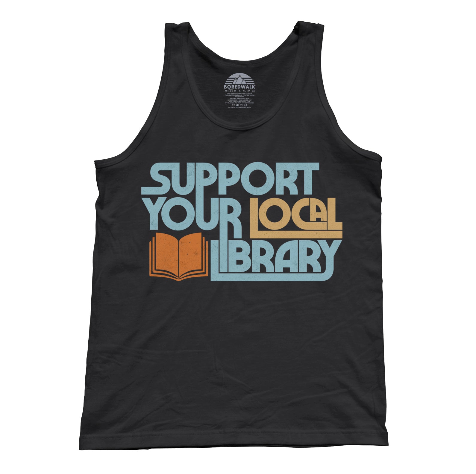 Unisex Support Your Local Library Tank Top