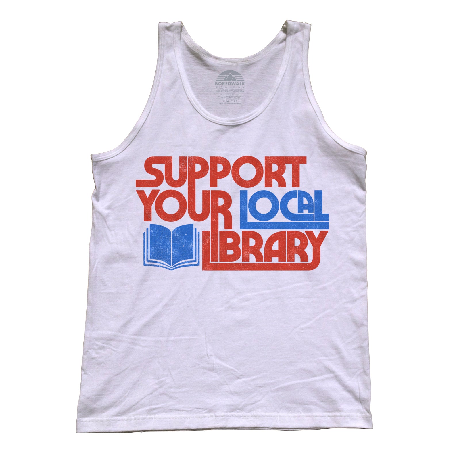 Unisex Support Your Local Library Tank Top