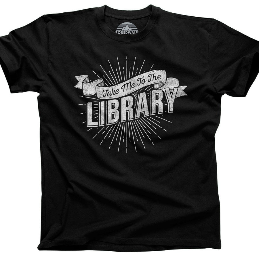 Men's Take Me To The Library T-Shirt - Boredwalk