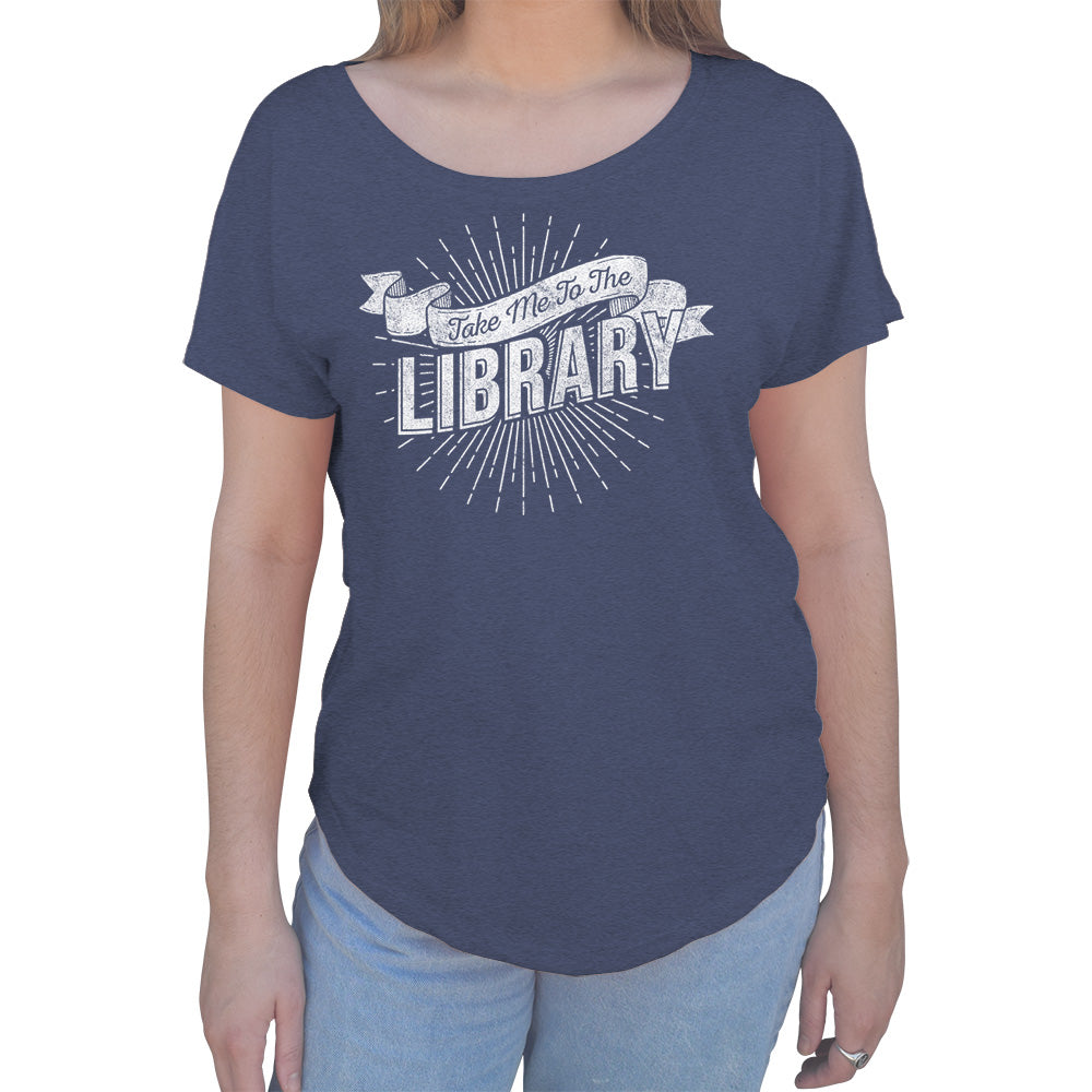 Women's Take Me To The Library Scoop Neck T-Shirt
