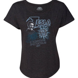 Women's Nikola Tesla World Tour Scoop Neck T-Shirt
