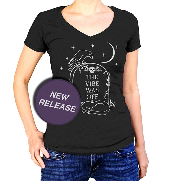 Women's The Vibe Was Off Vneck T-Shirt