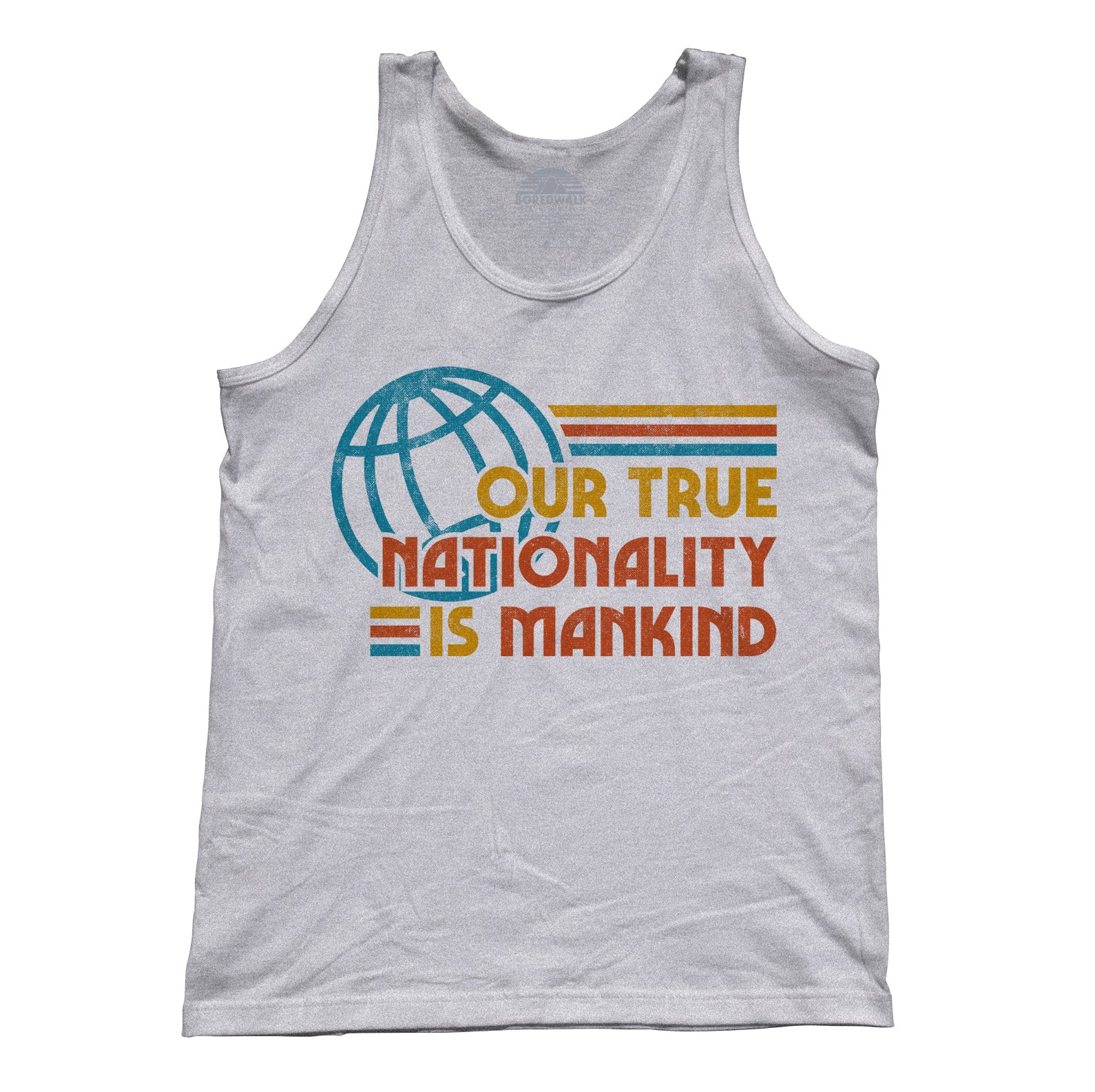 Unisex Our True Nationality is Mankind Tank Top