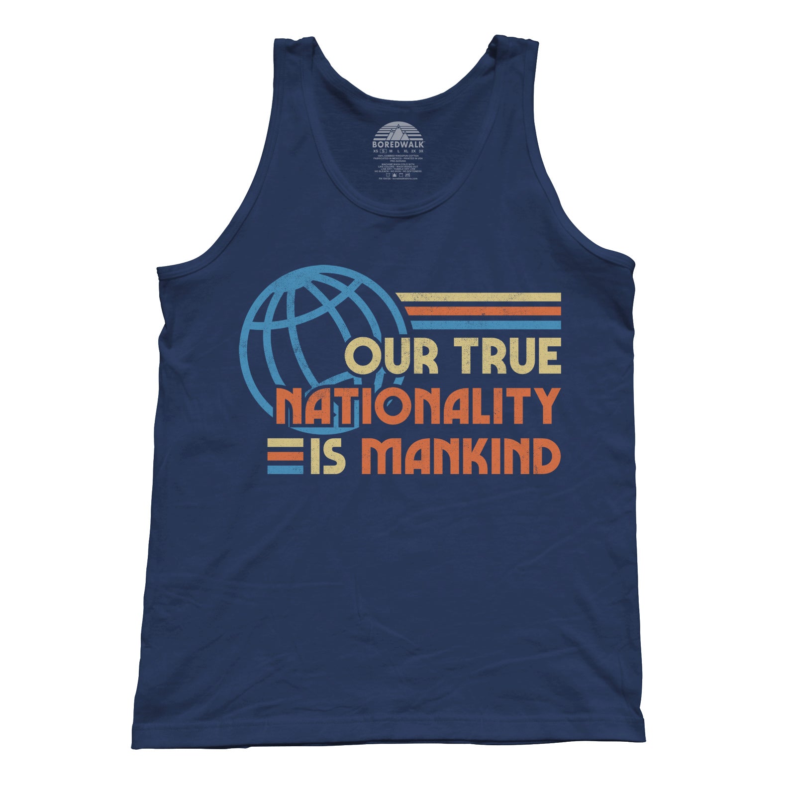 Unisex Our True Nationality is Mankind Tank Top