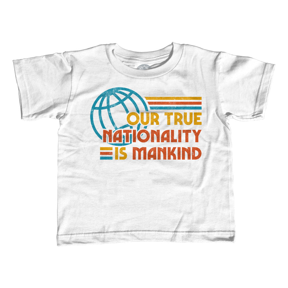 Boy's Our True Nationality is Mankind T-Shirt