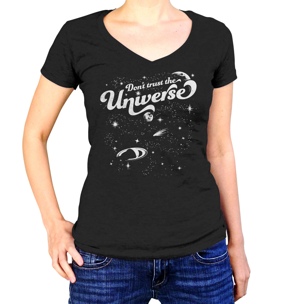 Women's Don't Trust the Universe Vneck T-Shirt