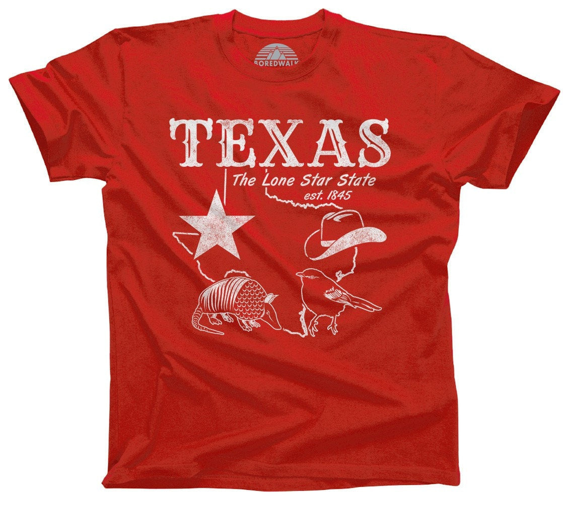 Men's Vintage Texas T-Shirt Dallas Houston San Antonio Austin