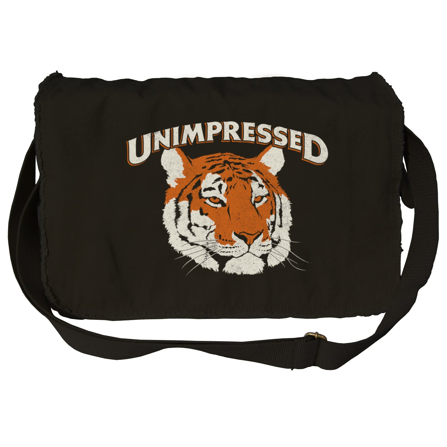 Unimpressed Tiger Messenger Bag