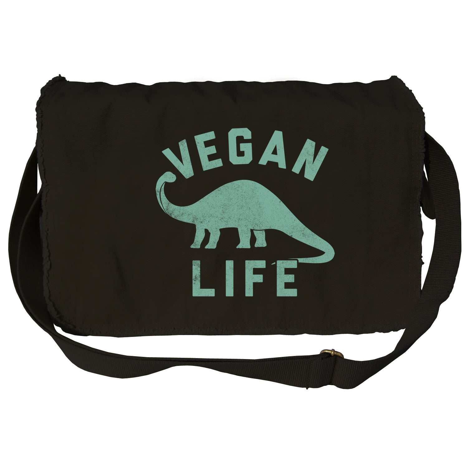 Brontosaurus Vegan Life Messenger Bag