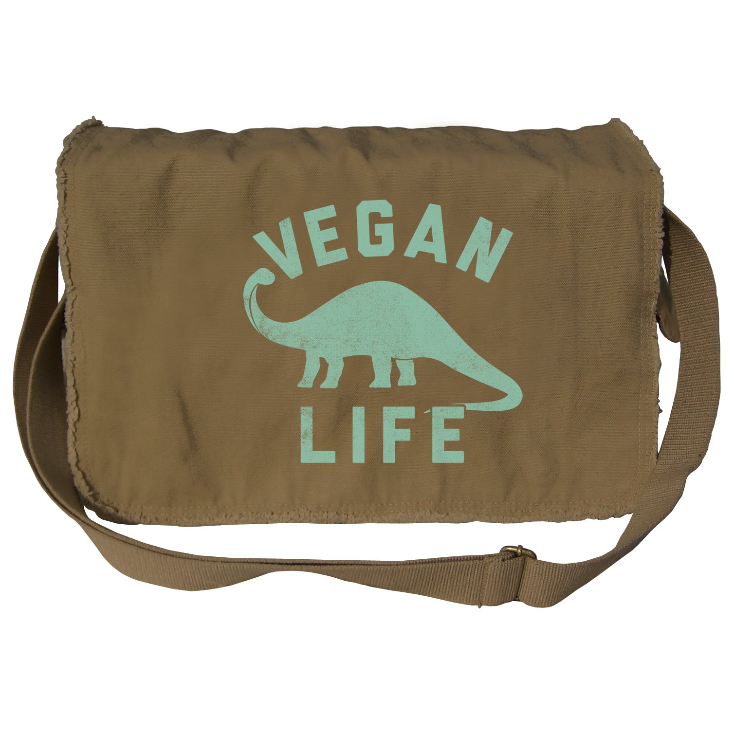 Brontosaurus Vegan Life Messenger Bag
