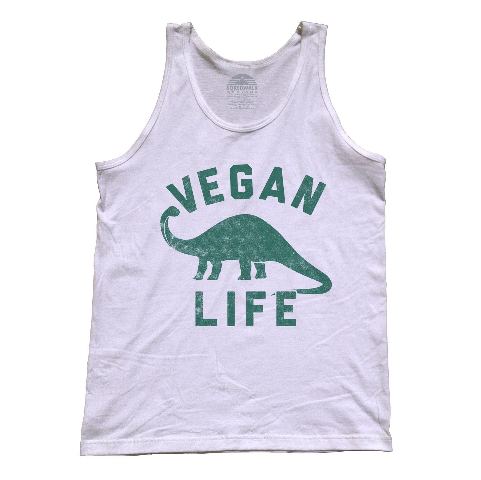 Unisex Brontosaurus Vegan Life Tank Top - Funny Vegan Shirt