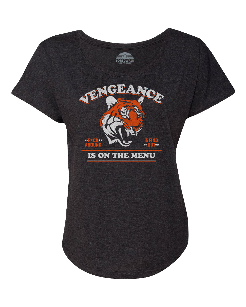 Women's Vengeance is On The Menu Scoop Neck T-Shirt