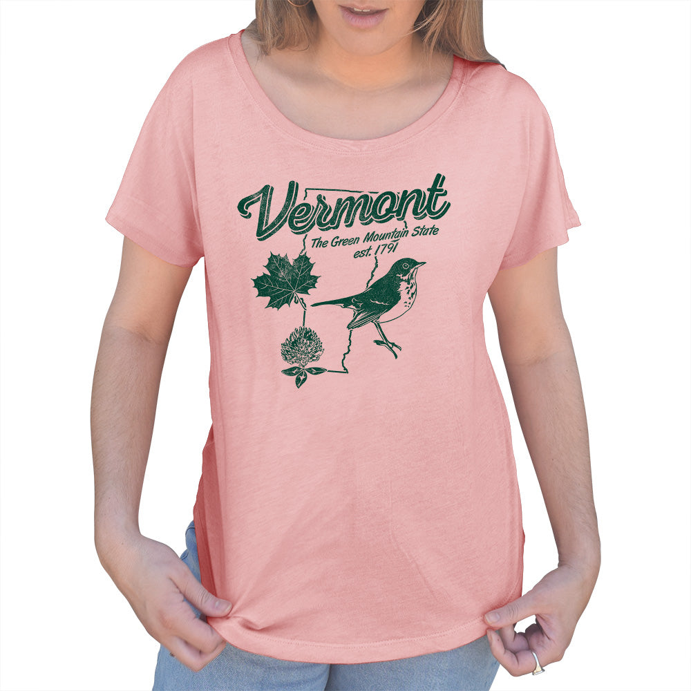 Women's Vintage Vermont Scoop Neck T-Shirt